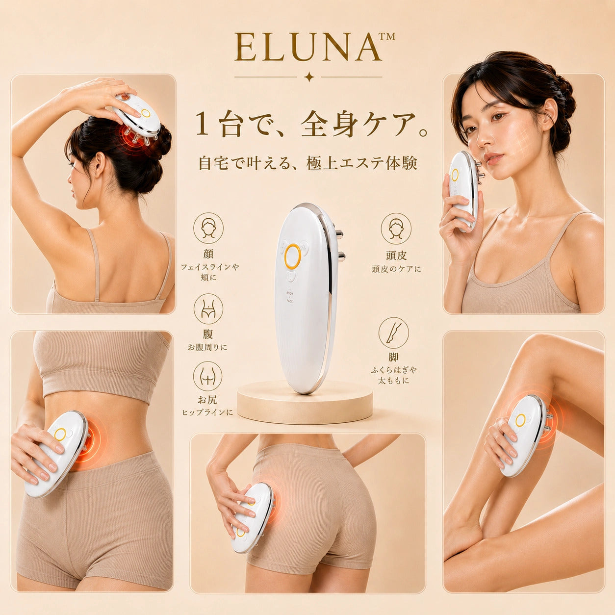 ELUNA™ 気になる脂肪、EMSで徹底刺激